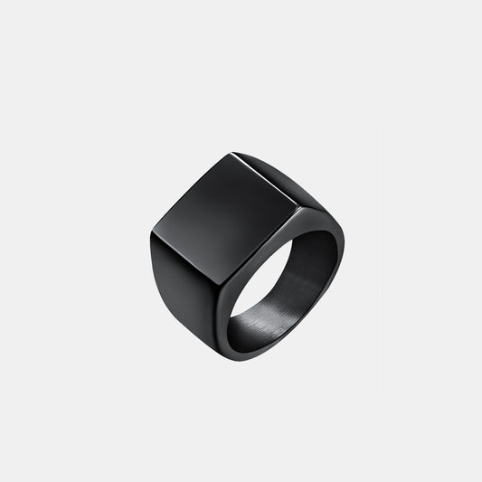 Square Titanium Steel Ring