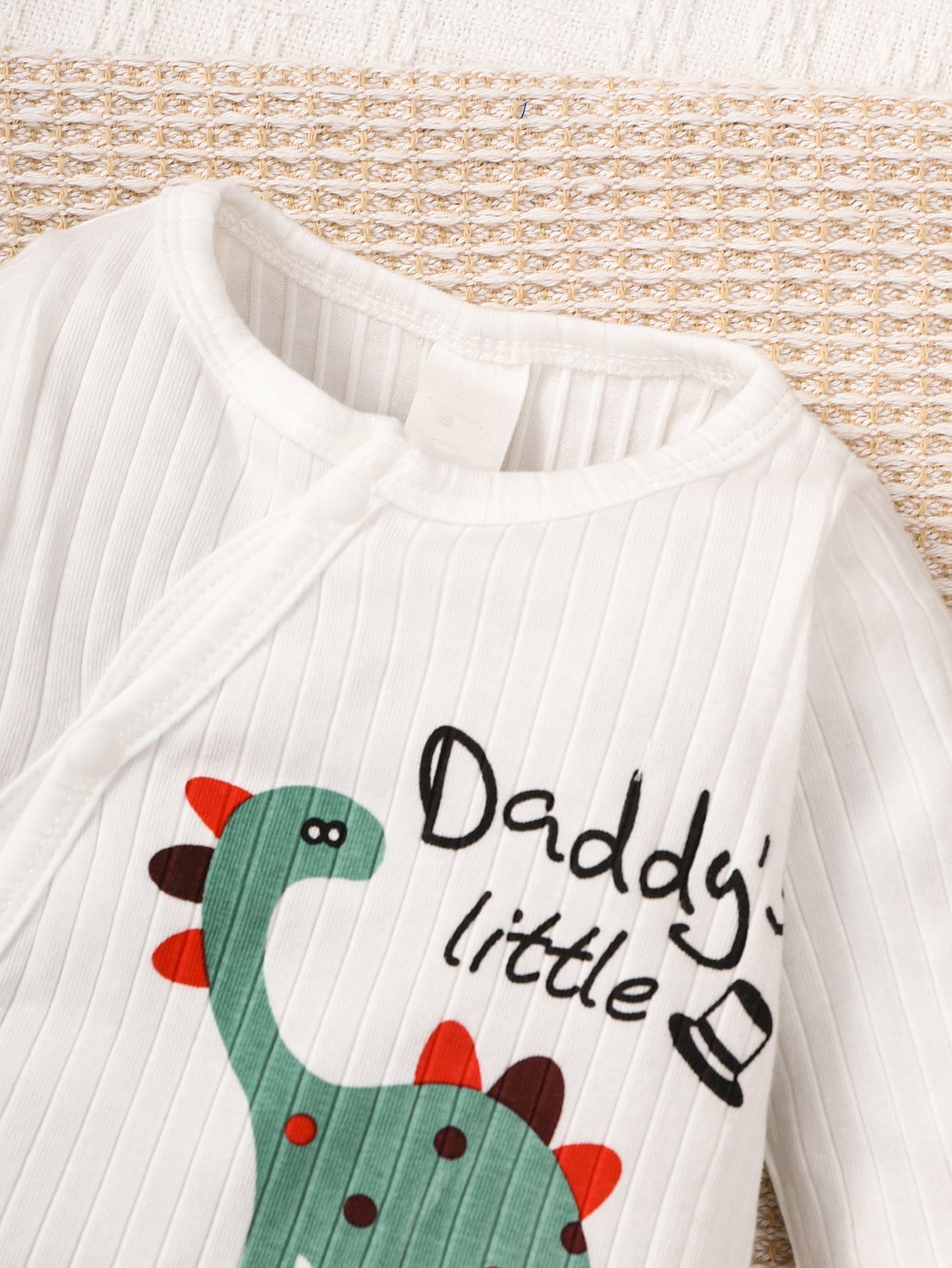 DADDY'S LITTLE MAN Dinosaur Graphic Jumpsuit