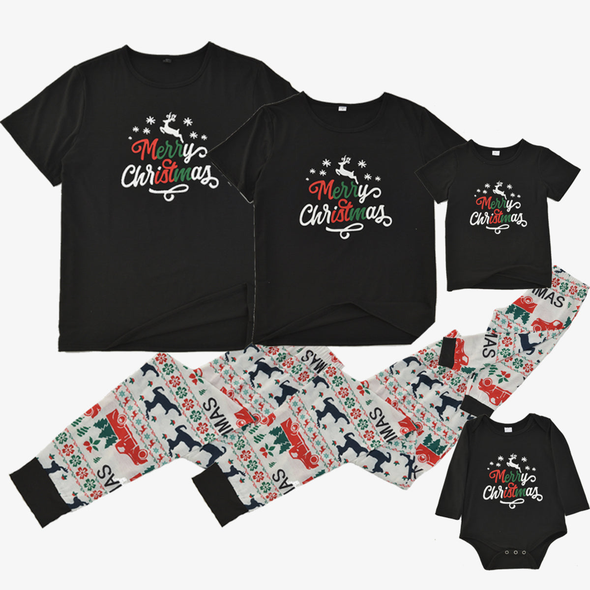 Baby MERRY CHRISTMAS Graphic Bodysuit