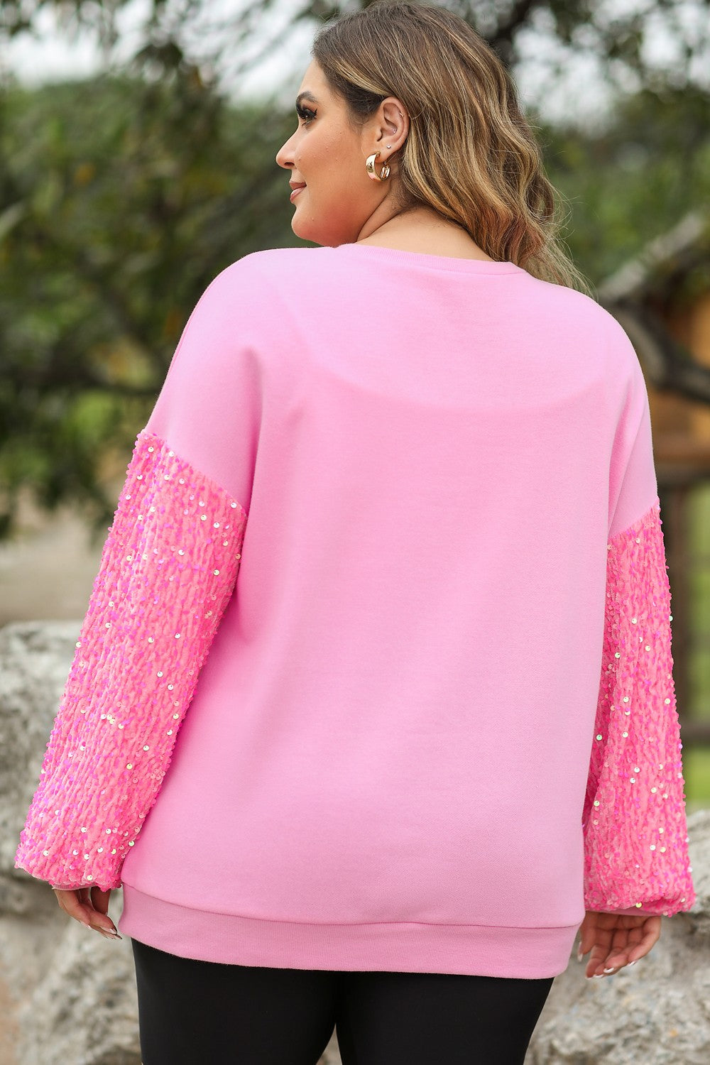 Plus Size Nutcracker Sequin Dropped Shoulder Sweatshirt